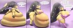  2019 absurd_res anal anal_vore annoyed anthro anus arbok ballet_boots belly big_belly big_breasts big_butt bimbofication blush breast_expansion breasts butt clothing collar comic dialogue disembodied_hand drpolice english_text female fishnet fishnet_legwear footwear genitals hi_res high_heels huge_breasts leash legwear looking_back mawile nintendo nipples pink_clothing pink_footwear pink_shoes pok&eacute;mon pok&eacute;mon_(species) pussy shoes short_stack standing text thick_thighs transformation video_games vore walking what 