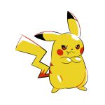  :&lt; :t angry artsy-rc commentary crossed_arms english_commentary full_body gen_1_pokemon no_humans pikachu pokemon pokemon_(creature) pout simple_background solo standing white_background 