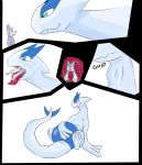  bodily_fluids bulge canid canine canis domestic_dog feral hi_res legendary_pok&eacute;mon lugia mammal nintendo pok&eacute;mon pok&eacute;mon_(species) saliva swallowing throat thunder_maid video_games vore 