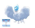  altaria artsy-rc castform commentary english_commentary full_body fusion gen_3_pokemon highres no_humans pokemon pokemon_(creature) simple_background spread_wings white_background 