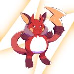  artsy-rc beta_pokemon commentary english_commentary full_body gorochu highres looking_at_viewer no_humans pokemon pokemon_(creature) pokemon_rgby_beta prototype signature solo standing 