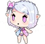  alpha_channel clothing female final_fantasy final_fantasy_xiv flat_chested hair humanoid lalafell lingerie panties purple_eyes sleepytea solo square_enix underwear video_games white_hair 
