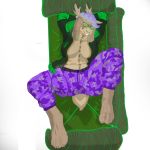  1:1 alpha_channel anthro camo camo_clothing camo_print clothing female fur furniture horn humanoid jackalope lagomorph leporid low_res lying mammal on_back pattern_clothing rabbit simple_background sofa solo spider26 transparent_background 