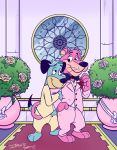  anthro blue_body blue_fur canid canine canis clothing cougar domestic_dog duo felid feline fur hanna-barbera huckleberry_hound male male/male mammal married pink_body pink_fur snagglepuss tarneydraws the_huckleberry_hound_show unknown_artist wedding 