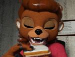  3d_(artwork) 4:3 anthro daz3d digital_media_(artwork) disney eyes_closed female food kane01_(artist) macro mammal micro rebecca_cunningham sandwich_(food) talespin unaware ursid vore 