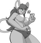  amanda_(mattythemouse) animal_humanoid anthro big_breasts breasts clothing colacoot female hi_res huge_breasts humanoid larger_anthro larger_female macro male mammal mammal_humanoid mouse mouse_humanoid murid murid_humanoid murine murine_humanoid panties pinch raised_tail rodent rodent_humanoid size_difference smaller_male smug smug_face smug_grin teasing underwear 