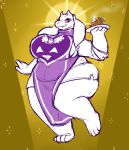  breasts curvaceous curvy_figure danji-isthmus food hi_res pie slightly_chubby toriel undertale video_games voluptuous 
