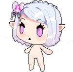  alpha_channel female final_fantasy final_fantasy_xiv flat_chested genitals hair humanoid lalafell nipples not_furry nude purple_eyes pussy sleepytea solo square_enix video_games white_hair 