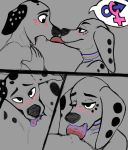  101_dalmatian_street 101_dalmatians absurd_res anthro blush brother brother_and_sister canid canine canis cunnilingus dalmatian disney dolly_(101_dalmatians) domestic_dog duo dylan_(101_dalmatians) fellatio female genitals hi_res incest licking male male/female mammal morganashe oral penile penis pussy sex sibling sister tongue tongue_out vaginal 
