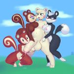  absurd_res animal_crossing anthro anthro_on_anthro balls big_balls big_penis bodily_fluids boiful breasts butt female fingering fingering_self genital_fluids genitals group group_sex handjob hi_res huge_balls huge_penis humanoid_genitalia humanoid_penis licking male male/female mammal marshal_(animal_crossing) masturbation nintendo nipples nude oral pecan_(animal_crossing) penile penis penis_lick poppy_(animal_crossing) precum pussy pussy_juice rodent saliva saliva_string sciurid sex sweat tasha_(animal_crossing) tongue tongue_out uncut vaginal vaginal_masturbation vein veiny_penis video_games 