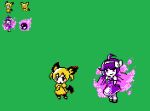  baby_pok&eacute;mon blush clothed clothing digital_media_(artwork) dress duo female female/female gastly humanoid khamii moe moemon nintendo pichu pixel_(artwork) pok&eacute;mon pok&eacute;mon_(species) simple_background tagme video_games young 