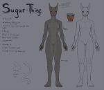  anthro bethesda_softworks black_body black_fur breasts felid female fur genitals khajiit mammal model_sheet nipples pussy red_eyes solo sugar-thief the_elder_scrolls video_games yamashta 