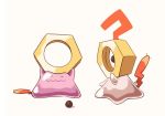  ? artsy-rc commentary ditto english_commentary gen_1_pokemon gen_7_pokemon highres meltan no_humans pokemon pokemon_(creature) signature simple_background wavy_mouth white_background 