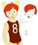  anthro bill_(paige) facial_hair goatee green_eyes hair male mammal model_sheet mouse murid murine paige_(artist) red_hair rodent 