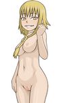  artist_request blonde_hair breasts censored gold_eyes long_hair medusa_gorgon nipples nude pussy smile soul_eater yellow_eyes 