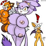  blaze_the_cat marine_the_raccoon rouge_the_bat sonic_team sonicdash 