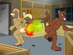  4:3 canid canine canis doggettdouglasmcdog domestic_dog dukey fart fire fire_fart garage gas hanna-barbera hi_res johnny_test_(series) male mammal scooby-doo scooby-doo_(series) 