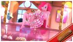  3d_(artwork) absurd_res anthro big_breasts breasts cupcake digital_media_(artwork) doughnut equid equine female food friendship_is_magic hi_res horse huge_breasts lunar57 mammal my_little_pony nipple_slip pinkie_pie_(mlp) pony solo 