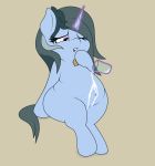  airsicksubset cookie equid female food hi_res horn magic mammal milk my_little_pony one_eye_closed simple_background sitting slightly_chubby solo thick_thighs unicorn 