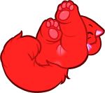  alpha_channel ass_up butt domestic_cat felid feline felis female fluffy fluffy_tail fur genitals jumpstart_games lying mammal mane neopet_(species) neopets on_back pawpads pink_mane pink_pawpads presenting pussy red_body red_fur solo unknown_artist video_games wocky_(neopets) 