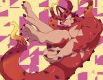  absurd_res anthro butt cthugha_(tas) curled_up dragon hi_res horn male muscular muscular_male nude pecs solo sonypanda tentacles tokyo_afterschool_summoners video_games 