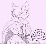  &lt;3 anthro chiropteran clothing cute_fangs dialogue english_text female genitals heart_shaped_nose hi_res legwear long_tongue mammal membrane_(anatomy) membranous_wings neck_tuft pussy salaciouslx signature simple_background sketch solo stockings text tongue tongue_out tuft wings 