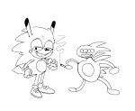  2020 akiridk anthro black_and_white cigarette clothing duo eulipotyphlan footwear gloves grin handwear hedgehog holding_object hybrid male mammal monochrome nintendo pikachu pok&eacute;mon pok&eacute;mon_(species) sanic shoes smile smoke sonic_the_hedgehog sonic_the_hedgehog_(series) sonichu_(character) sonichu_(series) sonichu_(species) standing video_games 