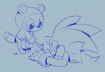  animal_crossing anthro blue_and_grey canid canine clothing crossover duo eulipotyphlan eyes_closed gloves half-closed_eyes handwear hedgehog hi_res holding_object looking_at_another lying male mammal narrowed_eyes nintendo on_front on_ground oo_oo_ll_ll raccoon_dog sketch sonic_the_hedgehog sonic_the_hedgehog_(series) standing stick tanuki tom_nook_(animal_crossing) video_games 