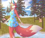  animal_crossing anthro audie_(animal_crossing) canid canine canis clothed clothing female hi_res mammal new_horizons nintendo smile solo thestinkywolf video_games wolf 