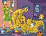  bart_simpson lisa_simpson marge_simpson milhouse_van_houten the_fear the_simpsons 