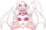  &lt;3 &lt;3_eyes areola arm_warmers armwear big_areola big_breasts big_nipples blush breasts clothing collar colored_sketch curvy_figure dildo dildo_penetration dildo_sitting dragon eva_grimheart female genitals hair hi_res horn humanoid legwear long_hair long_tail membrane_(anatomy) membranous_wings nipples penetration pussy sex_toy sketch socks solo tehbuttercookie thick_thighs vaginal vaginal_penetration wide_hips wings 