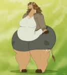  anthro breasts cleavage clothed clothing female giraffe giraffid hi_res mammal robthehoopedchipmunk solo thick_thighs 