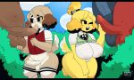  2020 5:3 absurd_res animal_crossing anthro areola balls big_balls big_breasts big_penis black_nose blush bodily_fluids bottomless breasts breath brown_body brown_fur canid canine canis clothed clothing clothing_lift cloud digby_(animal_crossing) domestic_dog erection faceless_male female floppy_ears footwear fur gats genital_fluids genitals glans group group_sex hair handjob hi_res huge_balls huge_breasts huge_penis humanoid_genitalia humanoid_penis isabelle_(animal_crossing) kneeling legwear letterbox licking male male/female male/male mammal navel necktie nintendo nipples one_eye_closed open_mouth oral outside partially_retracted_foreskin penile penis penis_lick penis_size_difference plant precum sex shih_tzu shirt shirt_lift shoes short_tail shrub sky smile socks standing teeth thick_thighs thigh_highs tongue tongue_out topwear toy_dog uncut vein video_games white_body white_fur wide_hips wink yellow_body yellow_fur 