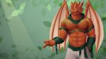  16:9 abs anthro arm_wraps claws dragon fishnet male muscular nekojishi ragoo red_dragon reptile scalie sinser widescreen wings wraps 