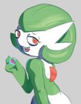  bedroom_eyes female gardevoir gardy_(oofrowdy) grey_background humanoid looking_at_viewer looking_back mega_stone narrowed_eyes nintendo not_furry oofrowdy open_mouth pok&eacute;mon pok&eacute;mon_(species) red_eyes seductive simple_background sketch smile solo video_games 