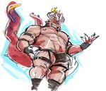  abs anthro armor beribeardraw bodily_fluids clothing cthugha_(tas) cum cum_through_clothing dragon erection genital_fluids male muscular muscular_male nipple_piercing nipples pecs piercing solo tenting tokyo_afterschool_summoners unconvincing_armor video_games wet wet_clothing 