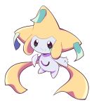  artsy-rc closed_mouth full_body gen_3_pokemon highres jirachi looking_at_viewer no_humans pokemon pokemon_(creature) signature simple_background smile white_background 