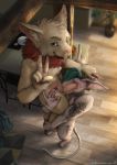  anthro biped daniela_idril duo fellatio fluffy hi_res intersex intersex/male league_of_legends male mammal oral penile riot_games sex sphinx_cat teemo_(lol) teemo_lol teemo_the_yiffer the_gentle_giant video_games yordle 