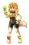  anthro basset_hound breasts canid canine canis cube cube_(object) domestic_dog female freedom_planet freedom_planet_2 fur green_eyes hair hi_res hunting_dog mammal milla_basset miri-kun open_mouth orange_hair scent_hound simple_background solo tan_body tan_fur video_games white_background 