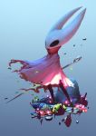  2020 arthropod clothing female hollow_knight horn hornet_(hollow_knight) robe signature solo team_cherry video_games weapon yoshiyaki 