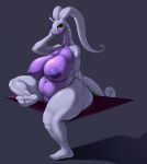  anthro areola belly big_belly big_breasts biped bistup breasts eyelashes feet female gastropod genitals goodra hi_res mollusk navel nintendo nipples overweight overweight_female pok&eacute;mon pok&eacute;mon_(species) pussy simple_background sitting solo thick_thighs video_games 