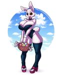  absurd_res anthro beastars big_breasts breasts easter easter_egg female haru_(beastars) hi_res holidays lagomorph leporid mammal open_mouth rabbit solo toto_draw 