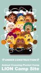  amapansan animal_crossing aziz_(animal_crossing) blonde_hair blonde_mane blue_eyes blue_mane brown_body brown_fur brown_mane bud_(animal_crossing) clothed clothing elvis_(animal_crossing) eyewear facial_hair fangs felid freckles fur glasses green_mane group hair hi_res human jubei_(animal_crossing) leopold_(animal_crossing) lion lionel_(animal_crossing) male mammal mane mott_(animal_crossing) nintendo orange_body orange_fur pantherine phone purple_mane red_mane rex_(animal_crossing) rory_(animal_crossing) scar sharp_teeth sunglasses tan_body tan_fur teeth video_games villager_(animal_crossing) white_mane yellow_body yellow_fur 