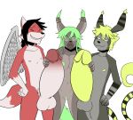 absurd_res anthro bluffings brother brother_and_sister canid canine casual_nudity elly_(gamerfox) female fox genitals green_eyes green_hair hair hi_res hyper jake_(gamerfox) male mammal nude nudist penis sam_the_angel_fox sibling simple_background sister tolok twins 