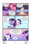  absurd_res amaichix blush bodily_fluids comic dialogue drooling english_text equid female fluttershy_(mlp) friendship_is_magic genital_fluids group hi_res magic mammal my_little_pony pinkie_pie_(mlp) profanity pussy_juice saliva sweat text tongue tongue_out twilight_sparkle_(mlp) 