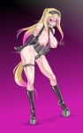  10:16 2019 annoyed armbinder bdsm belt blonde_hair blush bondage bound breasts elf female hair hi_res humanoid humanoid_pointy_ears maron nipples rubber solo widescreen yellow_eyes 