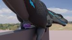  16:9 3d_(artwork) 4k absurd_res allosaurid allosaurus animal_genitalia anus butt digital_media_(artwork) dinosaur easter easter_egg egg egg_insertion female feral genitals hi_res holidays oviposition penetration pussy racf92 reptile scalie solo theropod vaginal widescreen ziina 