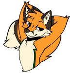  1:1 2020 angiewolf anthro canid canine digital_media_(artwork) fox fur male mammal orange_body orange_fur simple_background solo white_background 