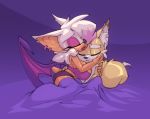  2_tails anthro bed big_breasts bigdad breasts canid canine chiropteran clothing cuddling duo eyes_closed female fox furniture hair hair_over_eye hug male male/female mammal miles_prower multi_tail one_eye_obstructed panties rouge_the_bat sonic_the_hedgehog_(series) underwear wings 