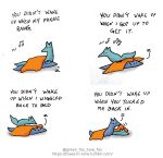  blue_body blue_fox_(foxes_in_love) blue_fur canid canine comic couple_(disambiguation) dialogue duo english_text feral fox foxes_in_love fur green_body green_fox_(foxes_in_love) green_fur hi_res mammal note sleeping text url 